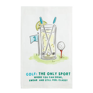Mud Pie Towel, 26" x 16 1/2", The Only Sport