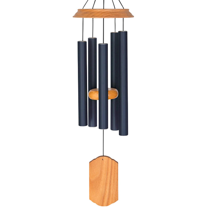 Carson Wind Chime, Gray, Wood