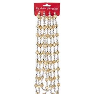 Kurt S. Adler Garland, 9ft, Silver, Gold
