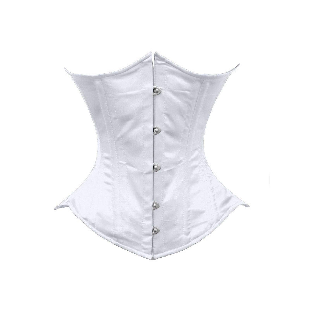luvsecretlingerie Corset, X-Large, White Satin (Normal Torso-fit Well for 12.2"/
