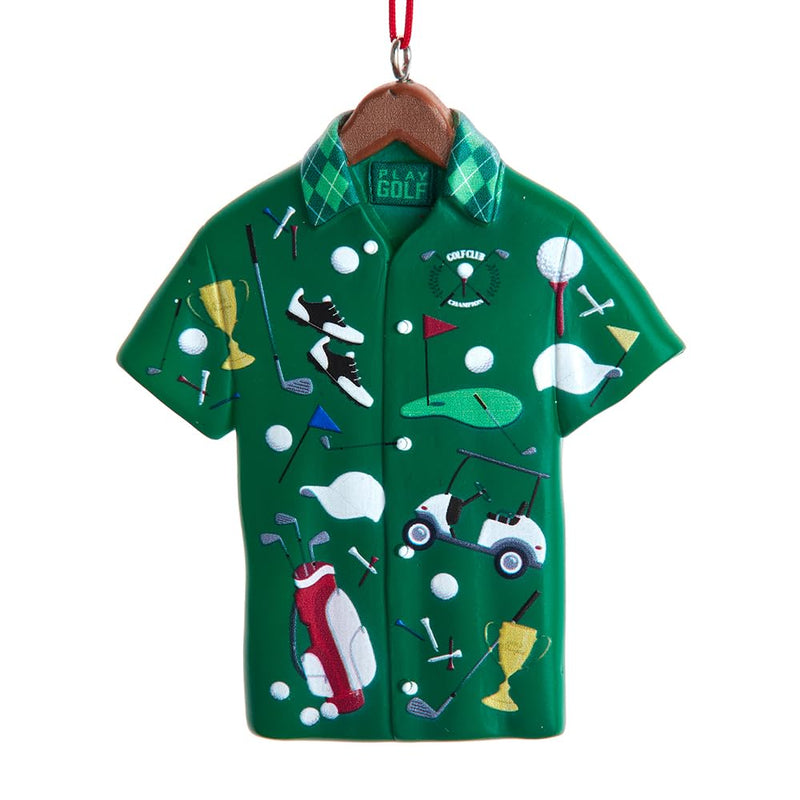 Kurt Adler Resin Golf Shirt Ornament