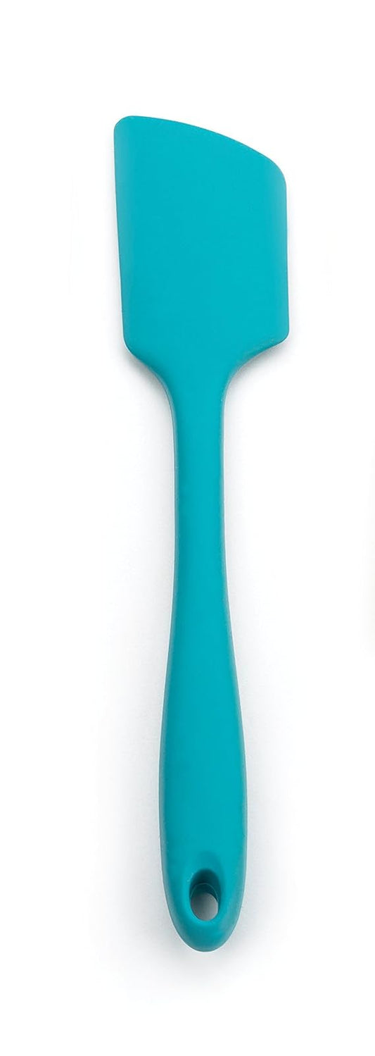 RSVP International Ela's Favorite Spatula BPA-Free Silicone Scrape Batters, Flip Eggs, Ice Cakes, More Dishwasher Safe & Heat Resistant Cooking, Baking & More, One Size, Turquoise