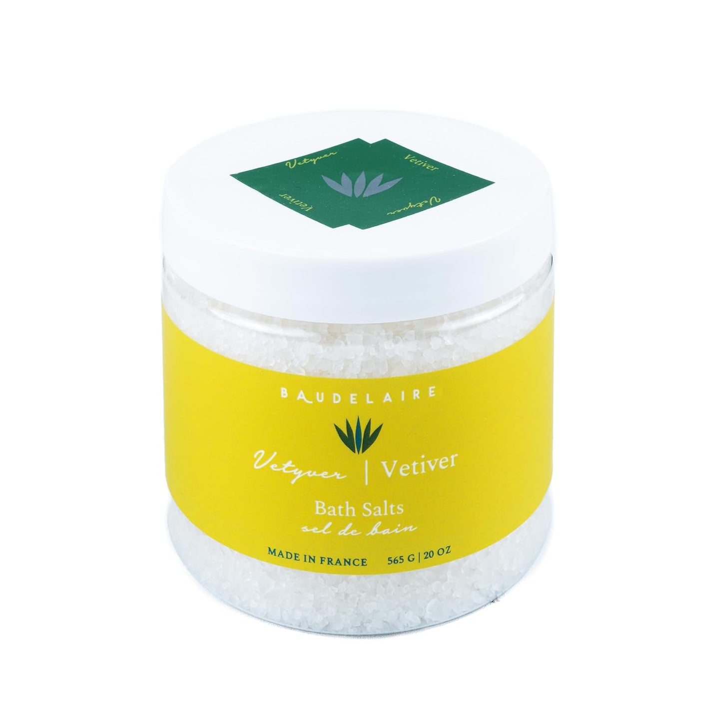 Baudelaire Provence Sante PS Bath Salt Vetiver, 20-Ounce Jar