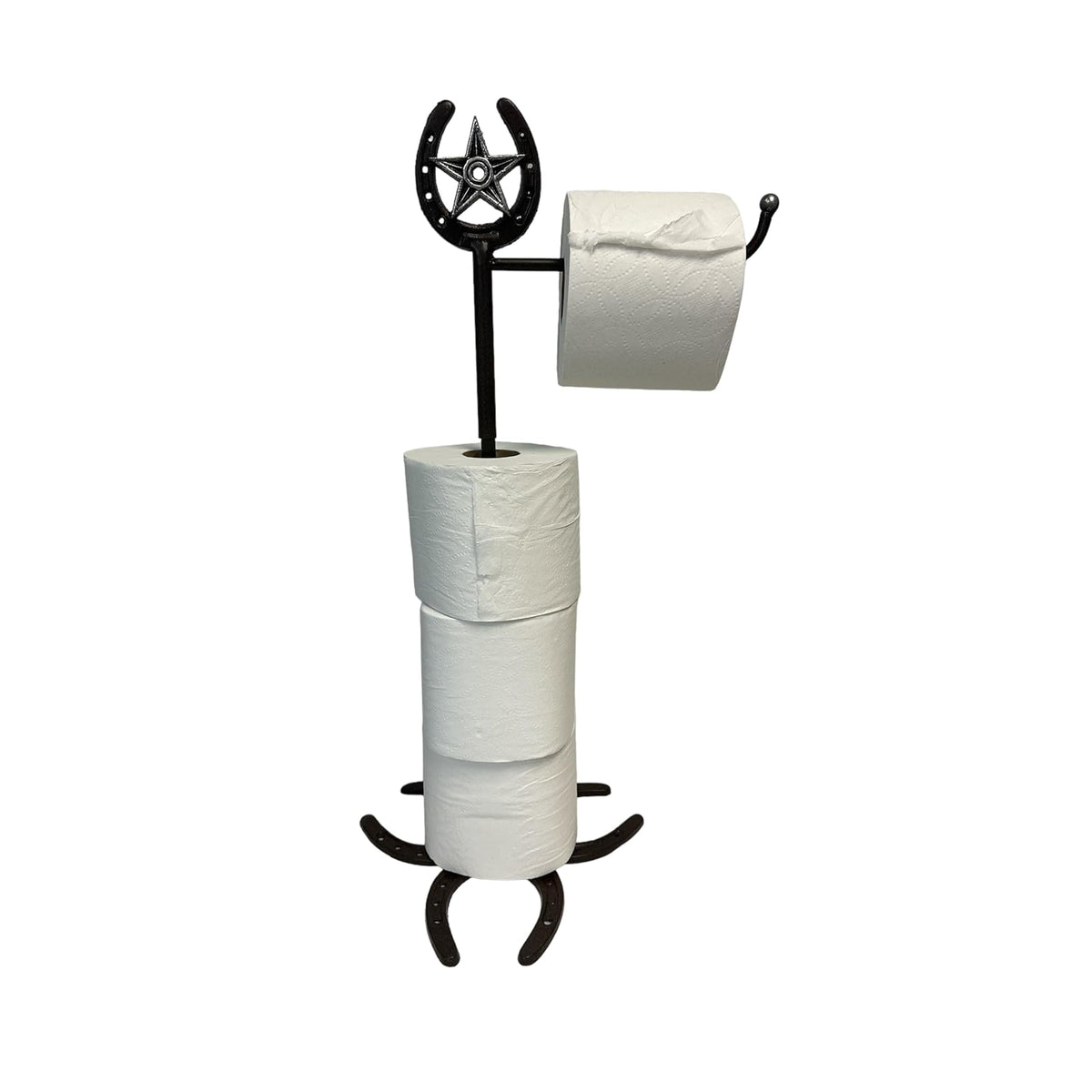 De Leon Collections Toilet Paper Holder, 16.5 Inch, Black