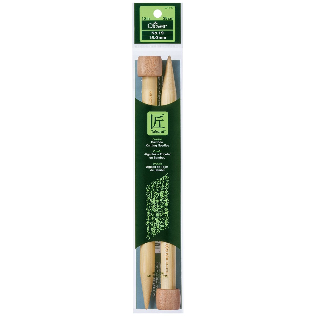 CLOVER 3011-19"Takumi Bamboo Knitting Needles