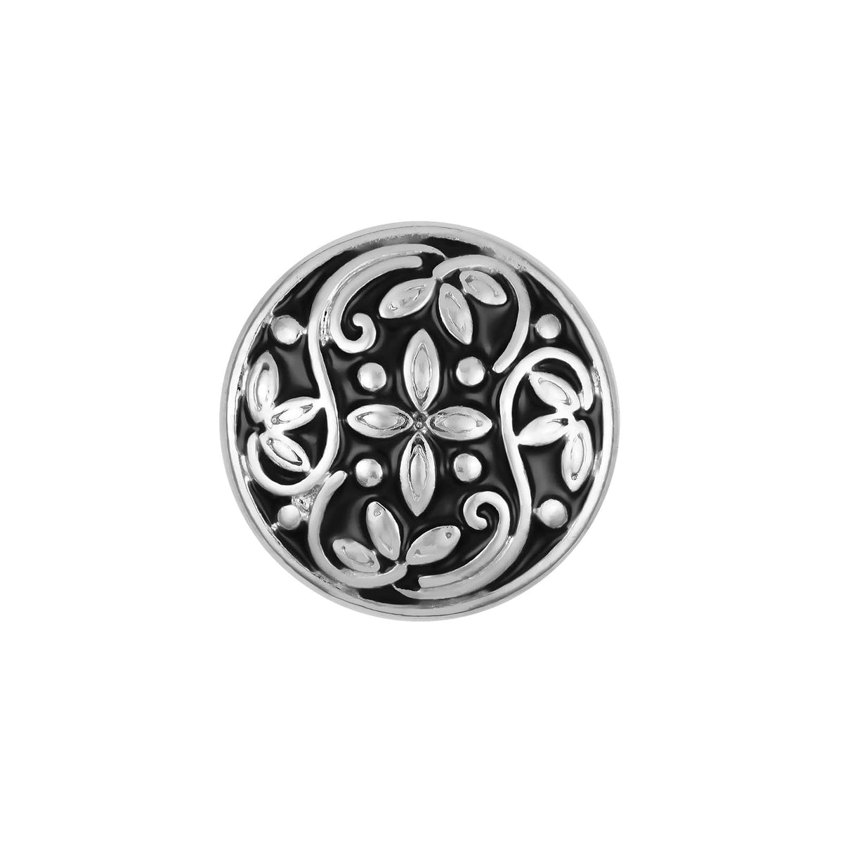 Ginger Snaps Charm, 20 millimeter, Black