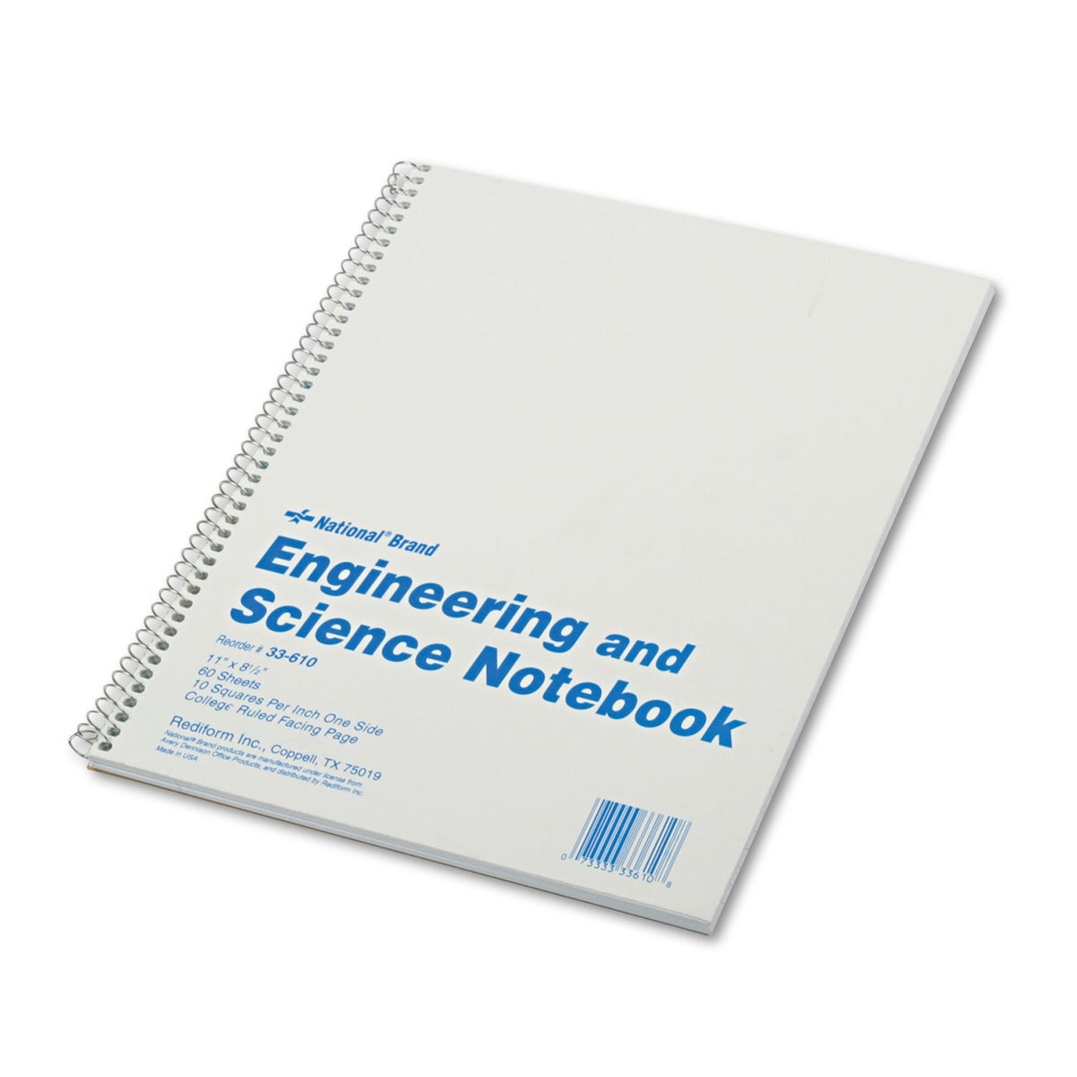 National Blank Book, 11 x 8.5 inches, White