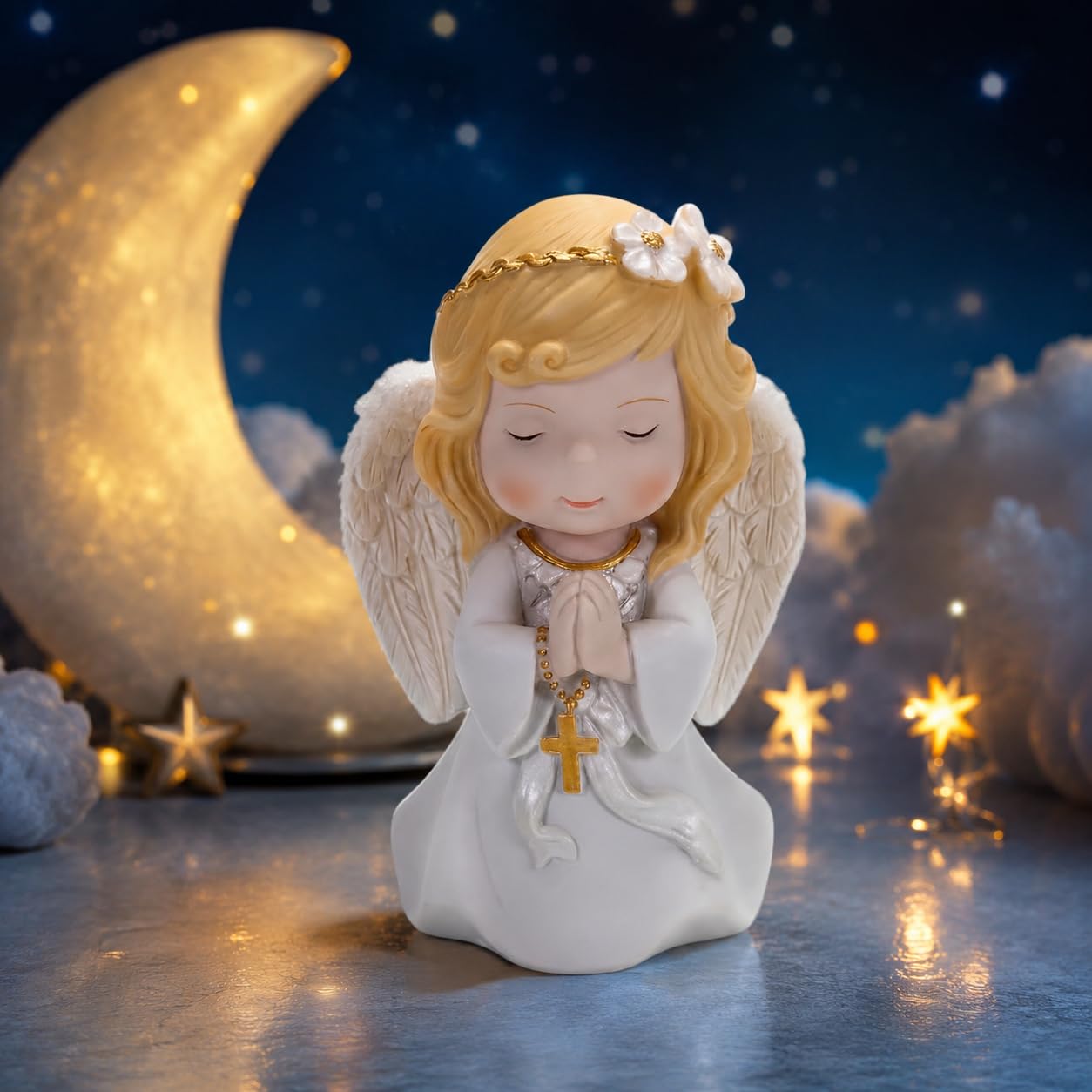 Comfy Hour 5 Inch First Communion Praying Angel Figurine, Keepsake