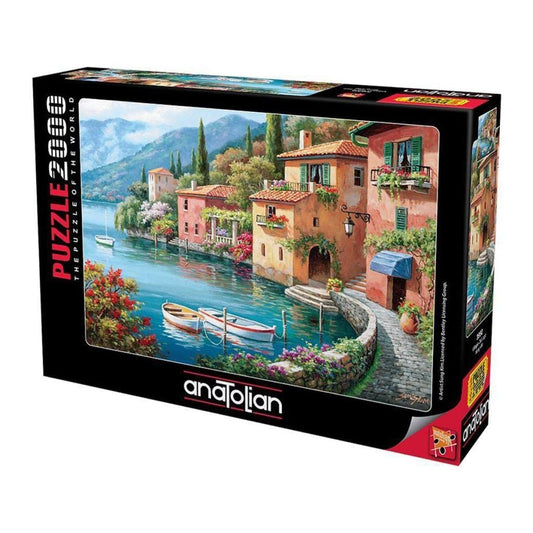 Anatolian Puzzle - Villagio Dal Lago - 2000 Piece Jigsaw Puzzle #3950, Multicolor