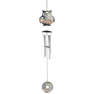 Spoontiques Wind Chime, Silver, Silver Owl