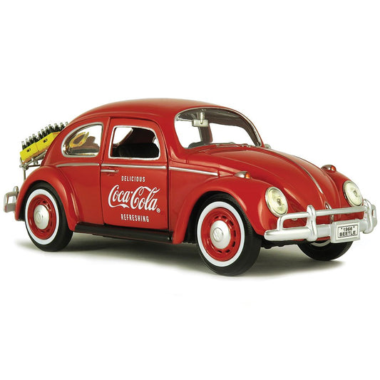 Motor City Classics 1/24 1967 Volkswagen Beetle with rear Decklid Rack & 2 bottle cases