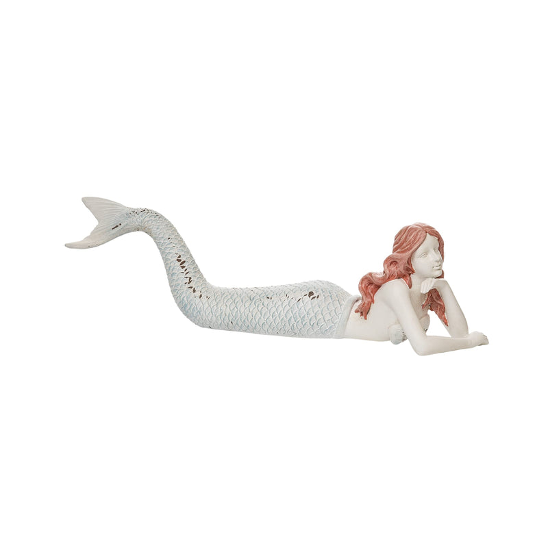 Beachcombers Lying Mermaid Figurine, 68-inch Height, Home Decoration