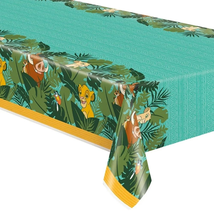 Unique Industries Unique 79823 Disney Lion King Rectangular Plastic Party Table Cover, 54" x 84", 1Ct