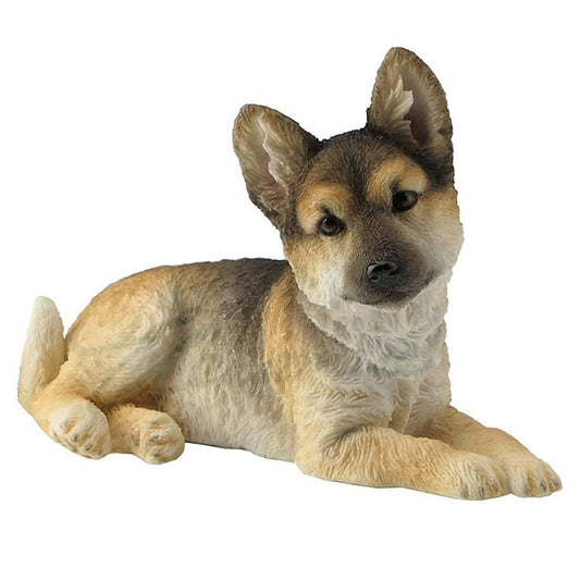 Unicorn Studio Veronese Design German Shepherd Puppy Sitting Looking Right Sculpture