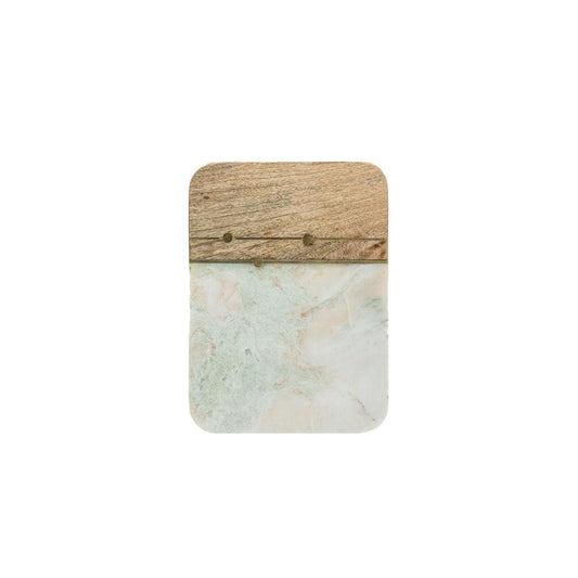 Foreside Home and Garden Cutting Board, 11"L x 8"W, White