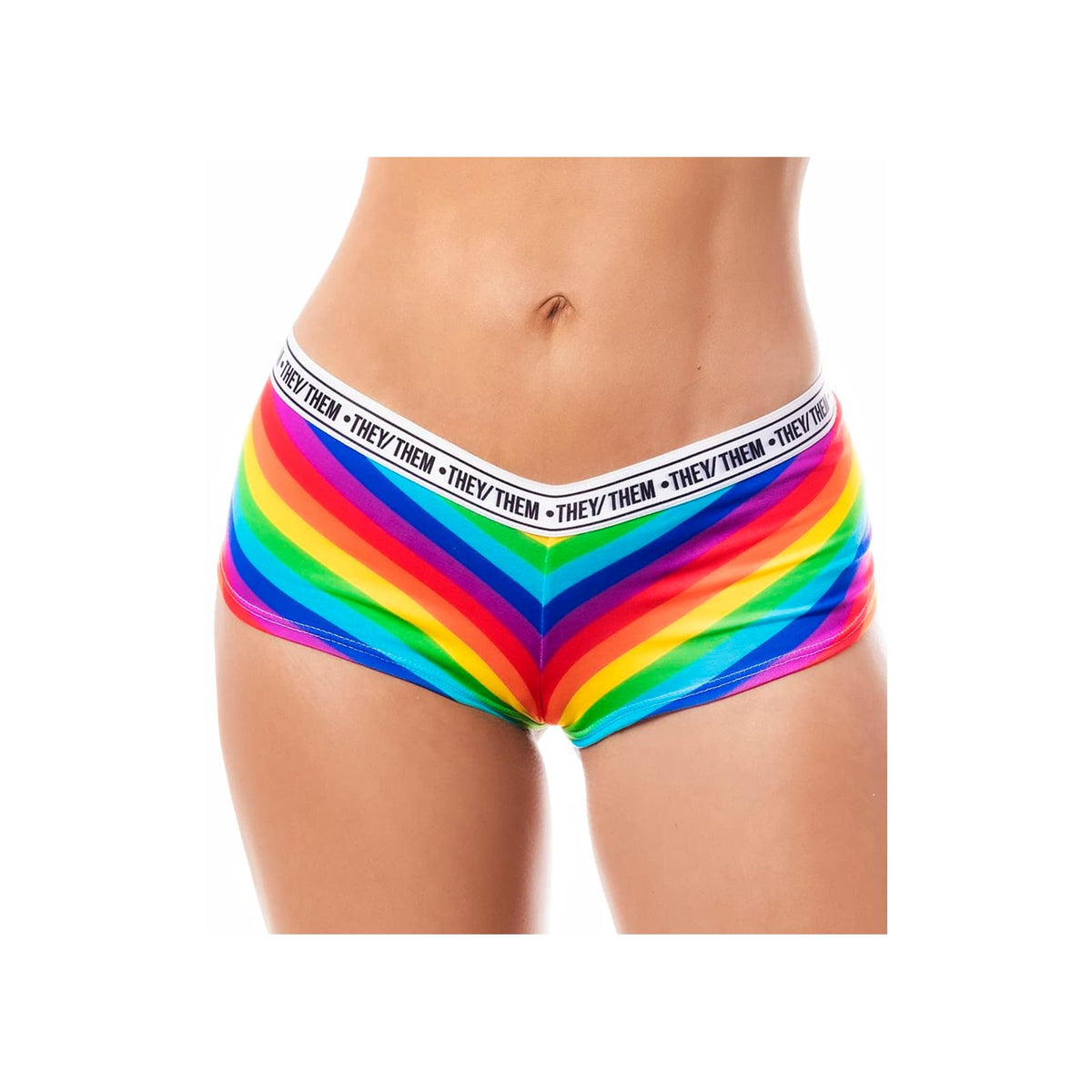 Mapalé by Espiral Underpants, Rainbow, Mapale Rainbow Cheeky Short Rainbow They/