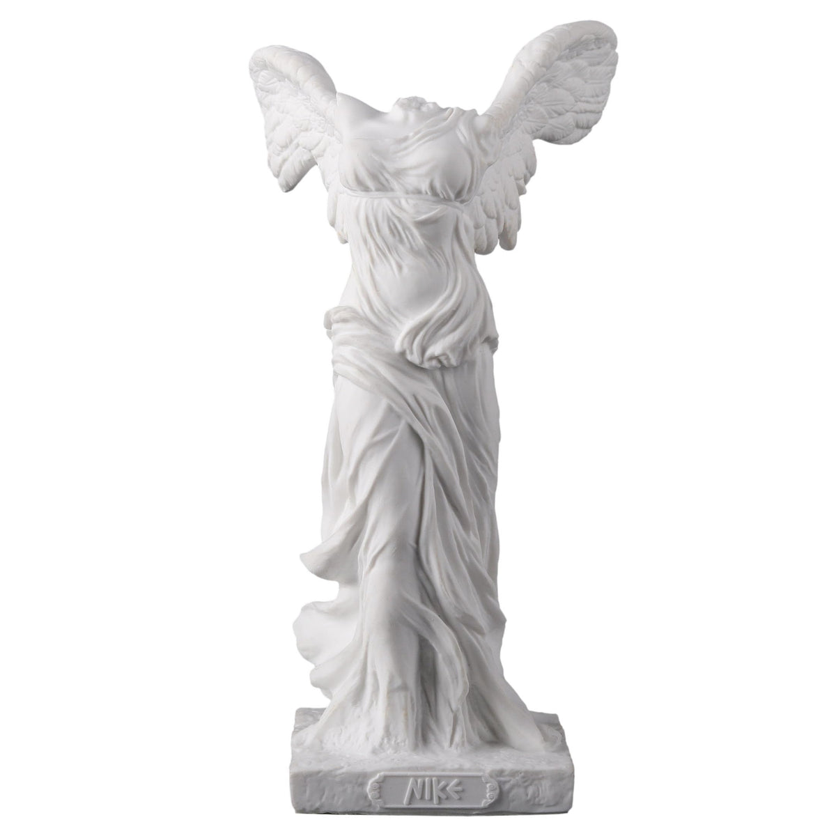 Veronese Design 4 3/8 Inch Winged Nike of Samothrace White Finish Museum Collectible Figurine