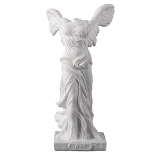 Veronese Design 4 3/8 Inch Winged Nike of Samothrace White Finish Museum Collectible Figurine