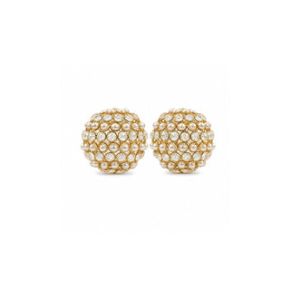 Modern Day Accents Sculpture, 4-Inch Diameter, Gold With Pearl