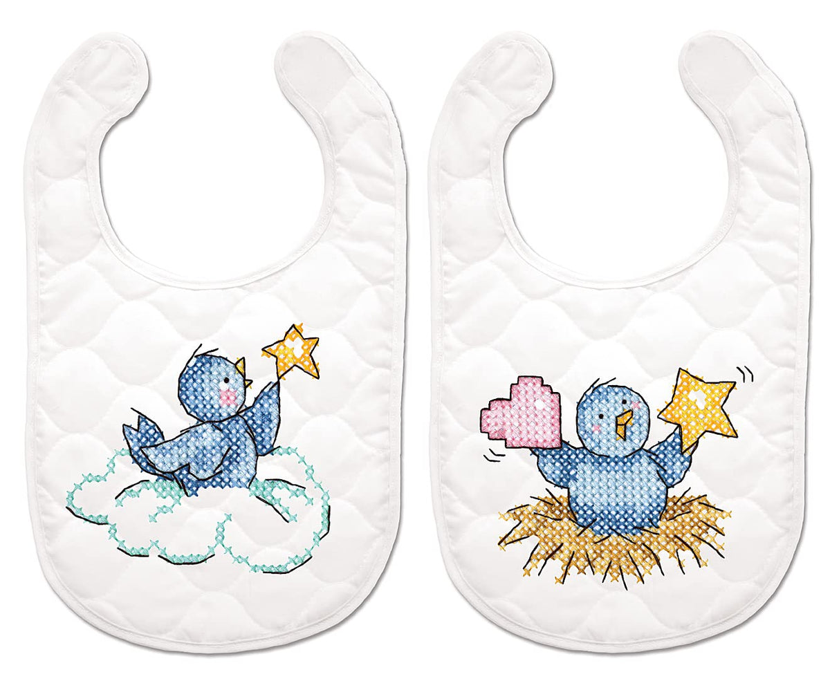 Design Works Crafts Food Bib, Toddler/Child, Blue