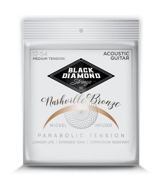 Black Diamond Strings® N600NV Nickel-Infused Nashville Bronze Medium Tension