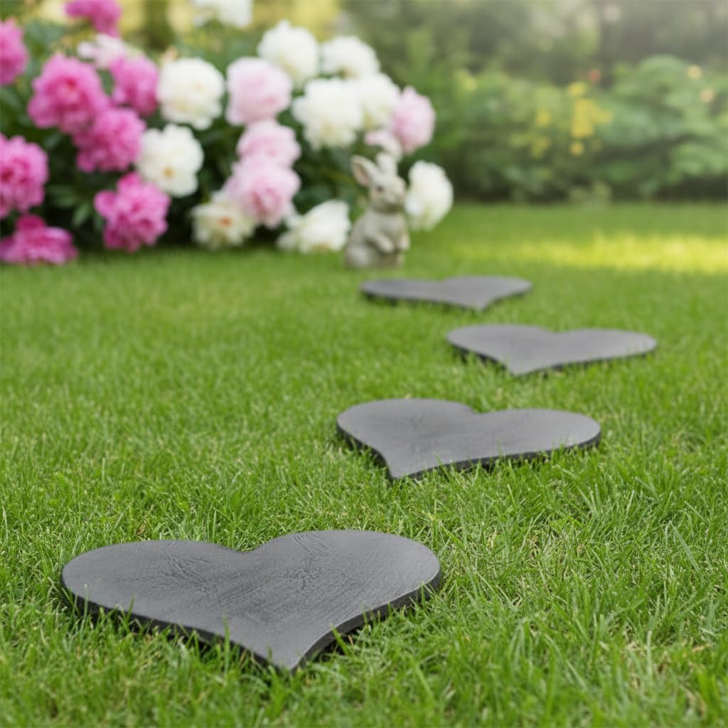 Comfy Hour Cast Iron Garden Stepping Stone - Heart