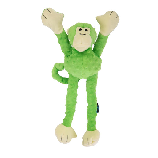 goDog Pet Toy, Large, Monkey (Green)