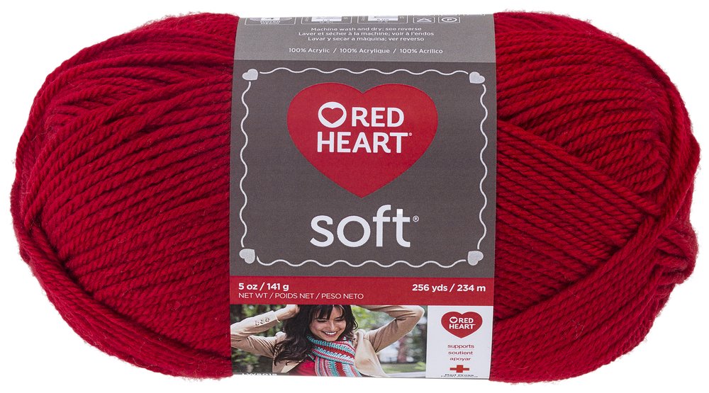 Red Heart Yarn, 1 Pack, Really Red