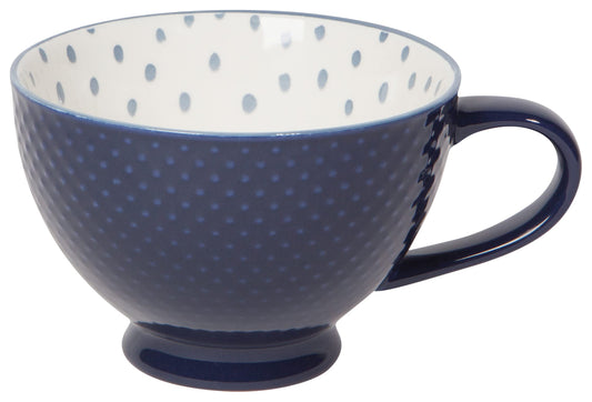 Now Designs14 oz Textured Latte Mug, Ink Blue