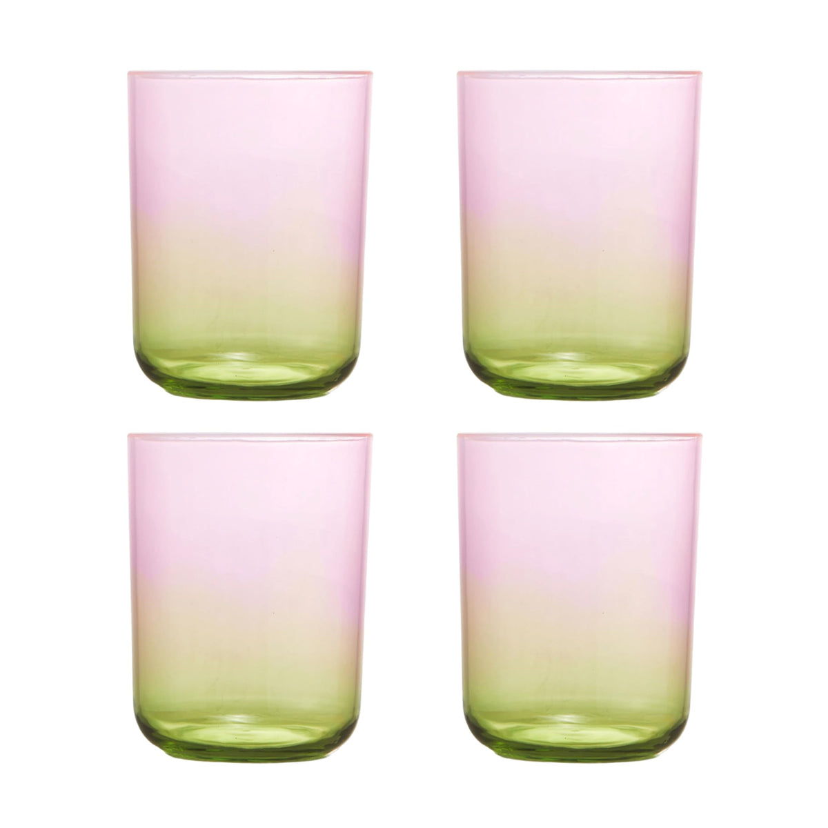 Locco Decor Pitcher, 4 Pink Yellow Cups, Pink Yellow