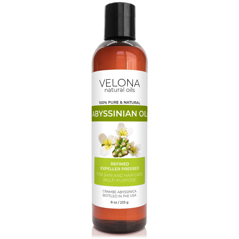 velona Abyssinian Oil 8 oz | 100% Pure and Natural Carrier Oil | Cold Pressed | Hair, Body Care | Use Today - Enjoy Results