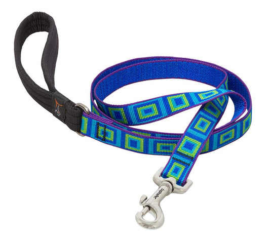 Lupine Pet Originals 3/4" Sea Glass 4-Foot Padded Handle Leash for Medium and Larger Dogs