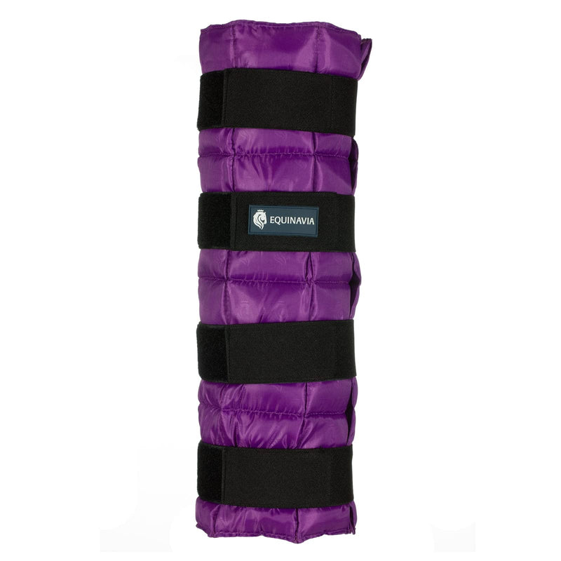 Equinavia Cool Relief Therapy Ice Leg Wraps for Horses, Gel Pack with Adjustable Straps | 16.5" x 15.5" Single - Purple - One Size