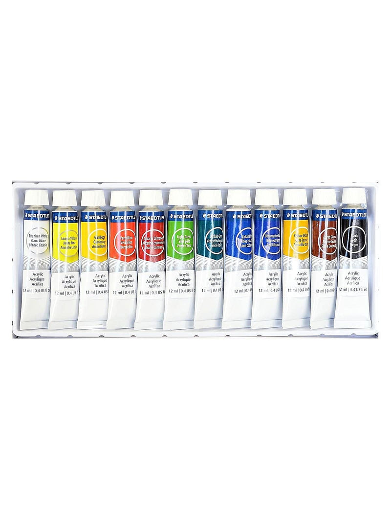 Staedtler 8500 C12A6 12 Piece Acrylic Paint Set