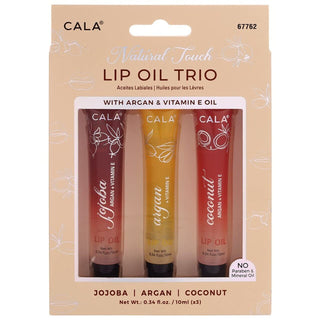 CALA LIP OIL TRIO: JOJOBA, ARAGON, COCONUT