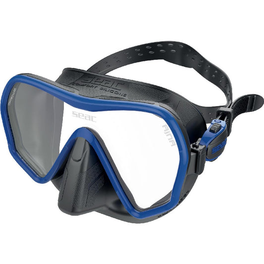 Seac Ajna, Frameless Scuba Diving Mask with Wide View, 100% Silicone Skirt