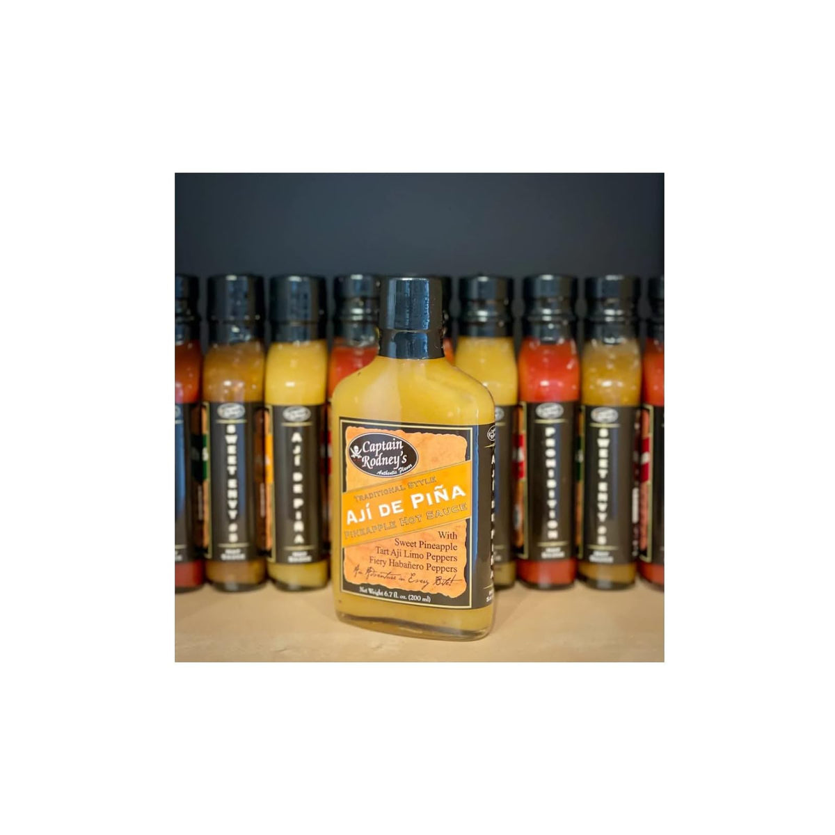 Captain Rodney's Sauce, 4x6x4 inches