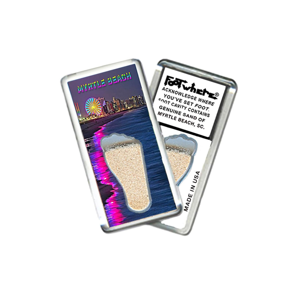 FootWhere Decorative Magnet, Small, Mbsc205 - Grand Strand