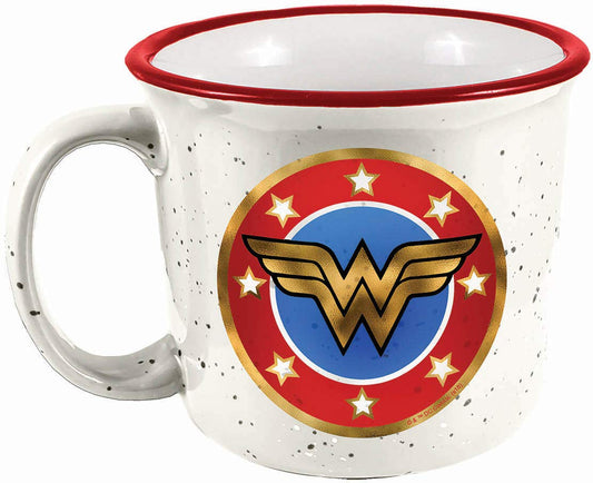 Spoontiques 21501 Wonder Woman Camper Mug, 14 ounces, White