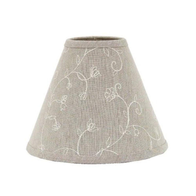 Home collection by Raghu Candlewicking Washer Lampshade, 14-Inch, Taupe