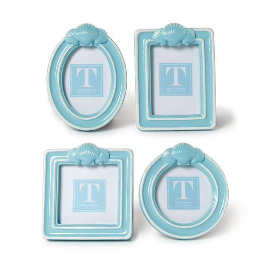 Two's Company Picture Frame, 4.75-Inch, blue