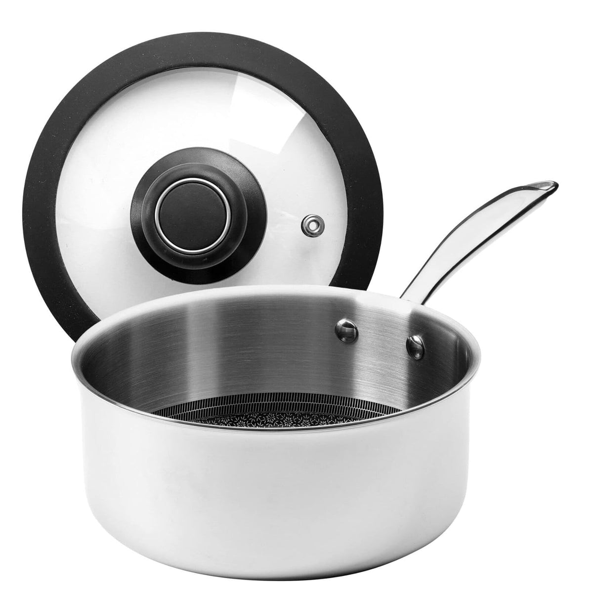 Black Cube Cookware Set, 8 Inch, Silver/Black