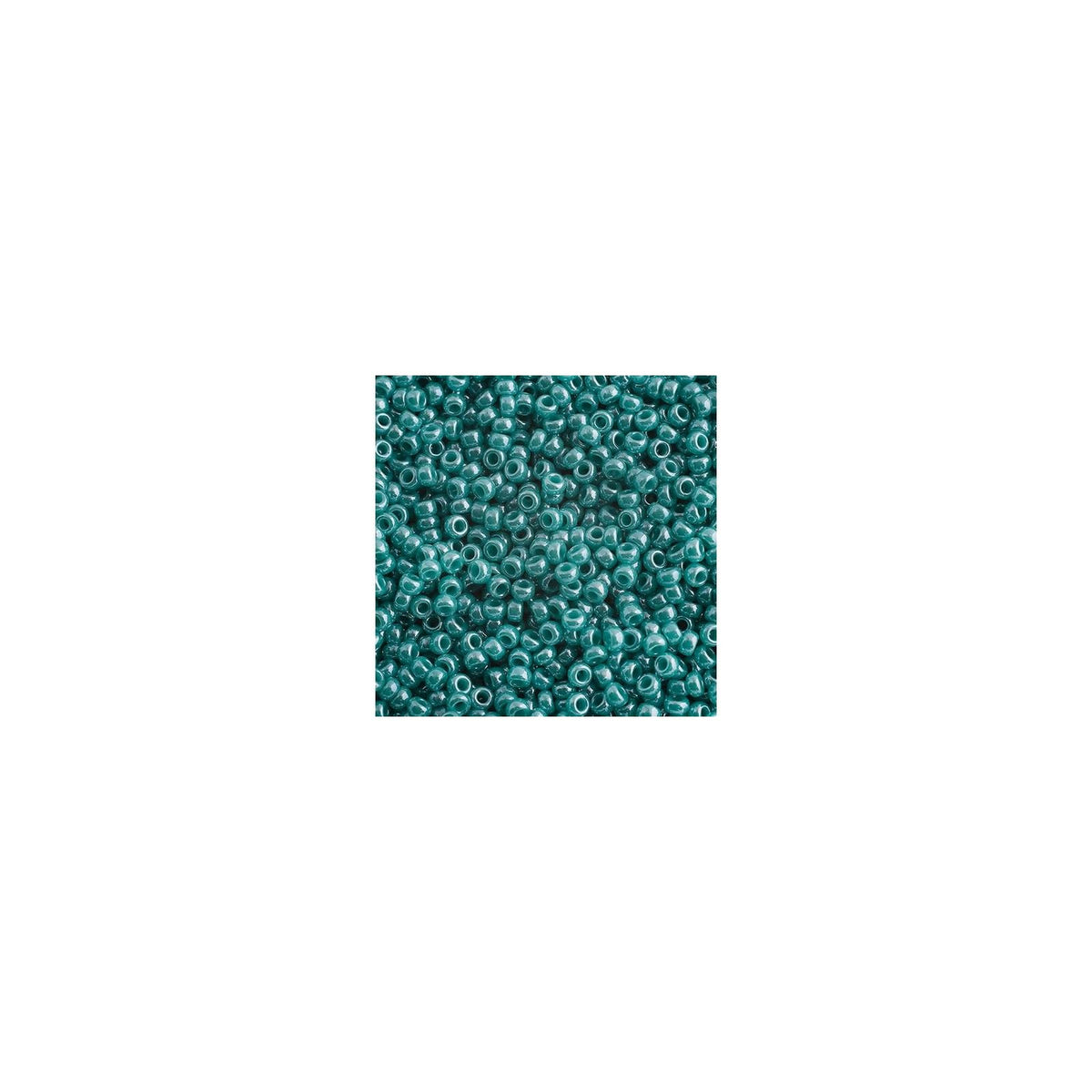 John Bead Craft Bead, 11/0, Opaque Luster Turquoise Green