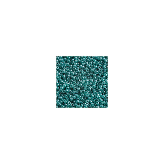 John Bead Craft Bead, 11/0, Opaque Luster Turquoise Green