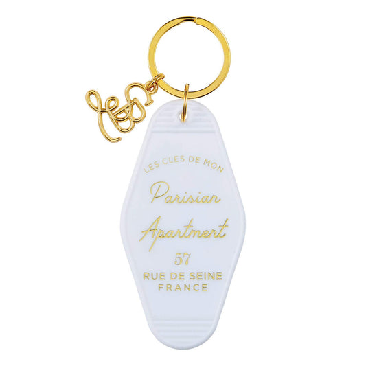 Creative Brands SB Design Studio Etc. Collection Vintage Style Motel Key Ring, Parisian
