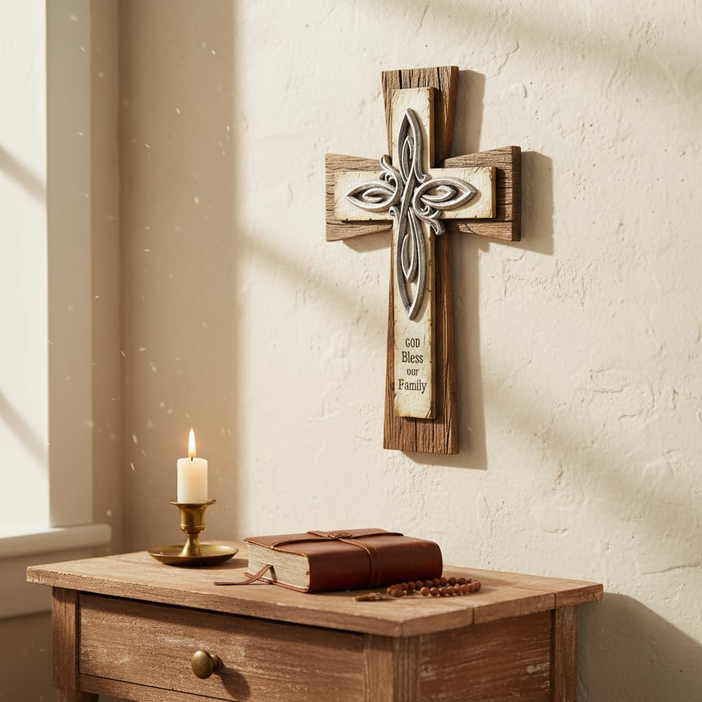 Comfy Hour Wall Art, 8.7"L x 0.6"W, Brown, Cream, Metallic