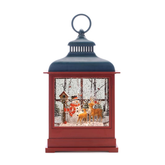 Melrose International Snow Globe, Red, Classic