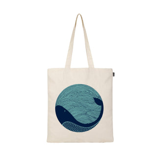 Eco Right Tote Bag, One Size, Whale Doodle