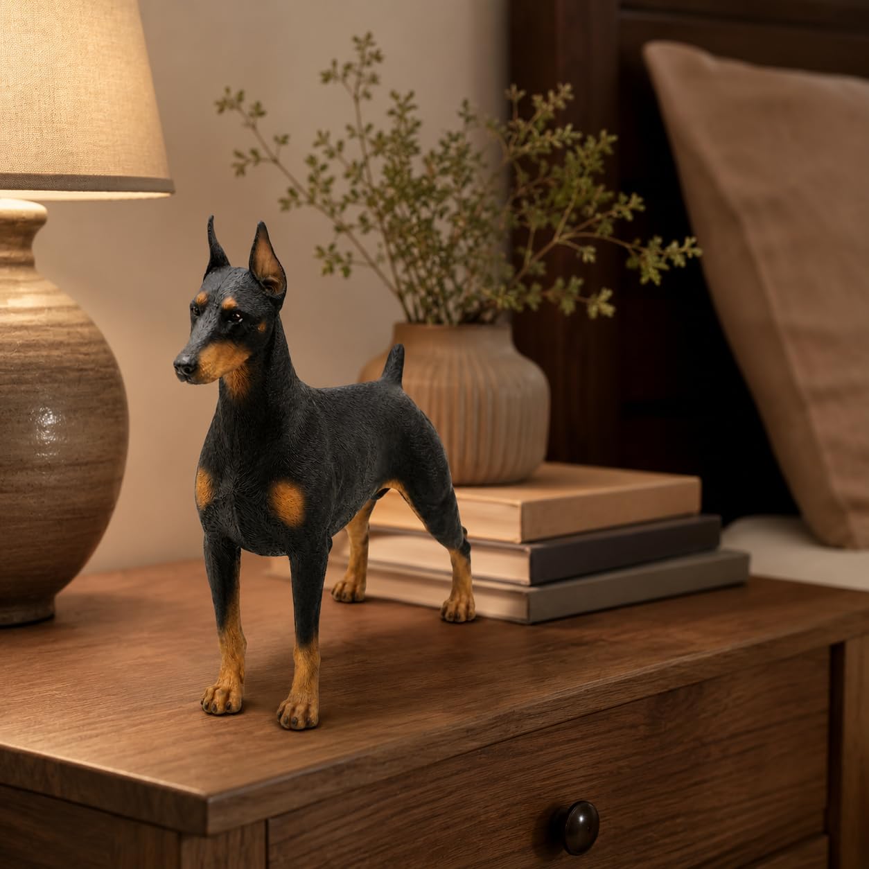 Comfy Hour 7 Inch Doberman Statue, Pinscher Dog Figurine