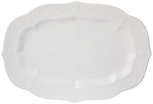 Lenox French Perle Large Serving Platter, White